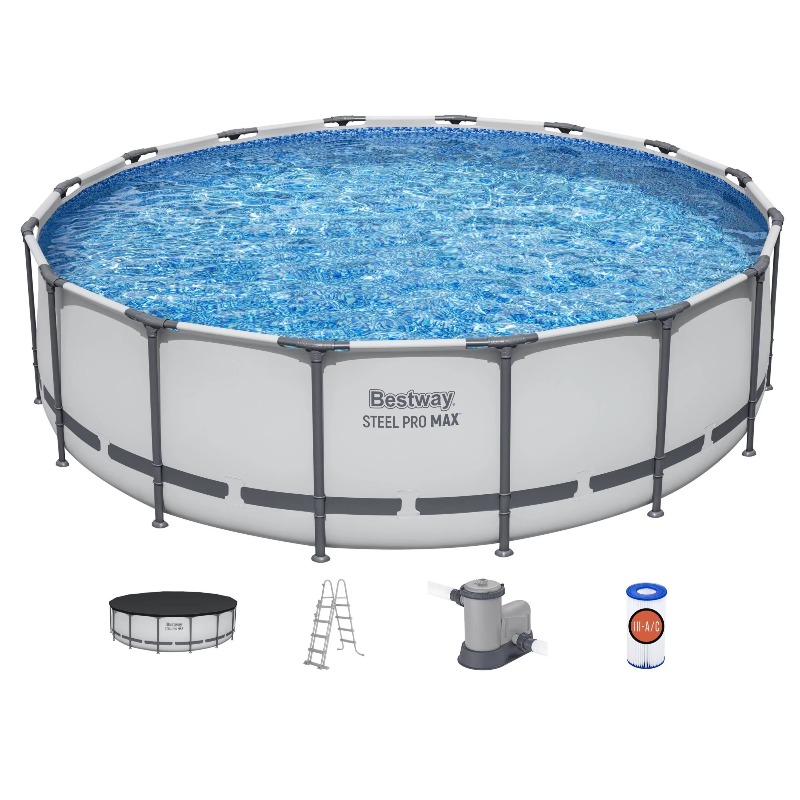 Pool Ladder Above Ground - حوض سباحة فوق الأرض من ستيل