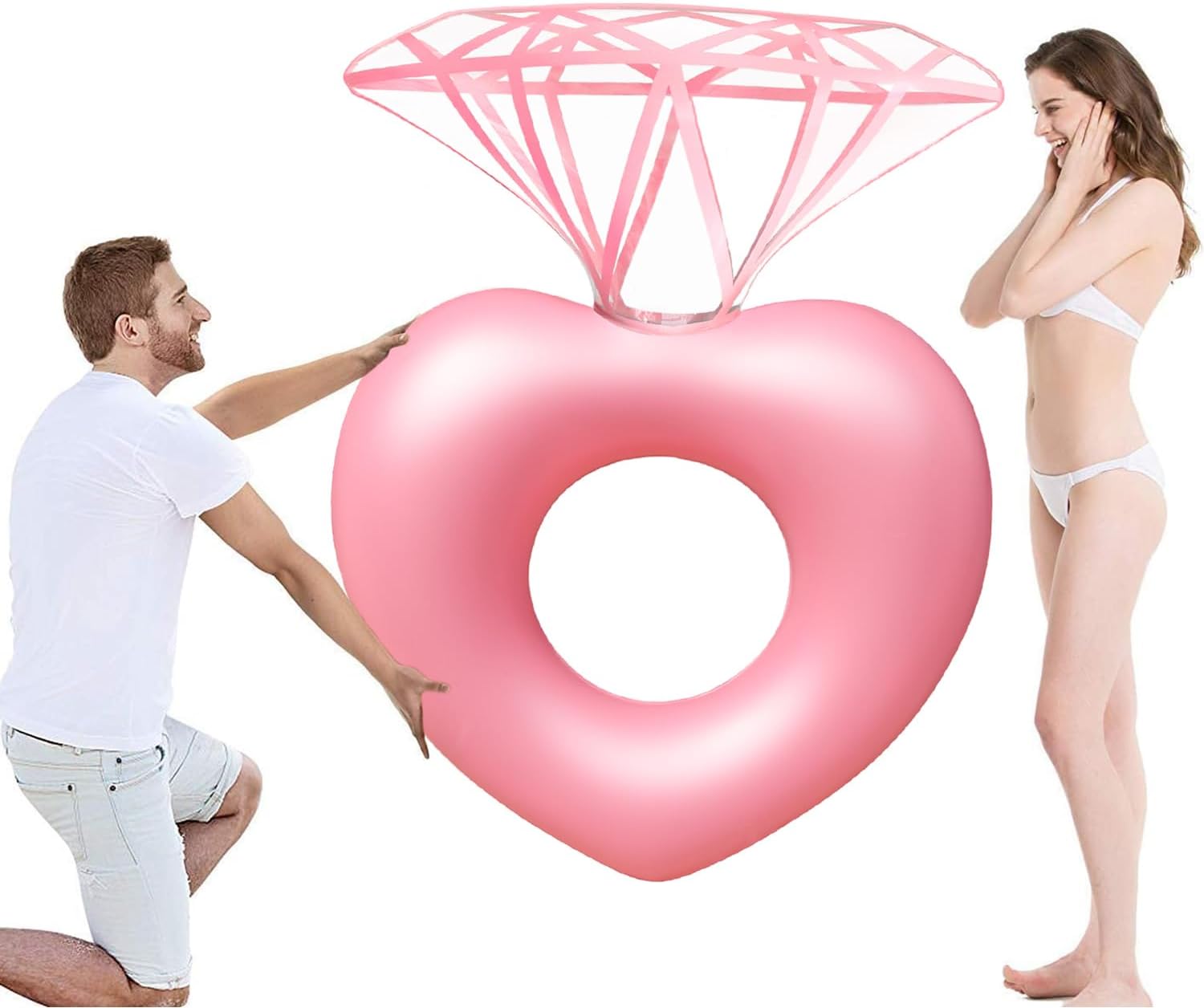 Pool Float Ring Inflatable - الماس طوافة بلاستيكية للسباحة العائمة حفلة