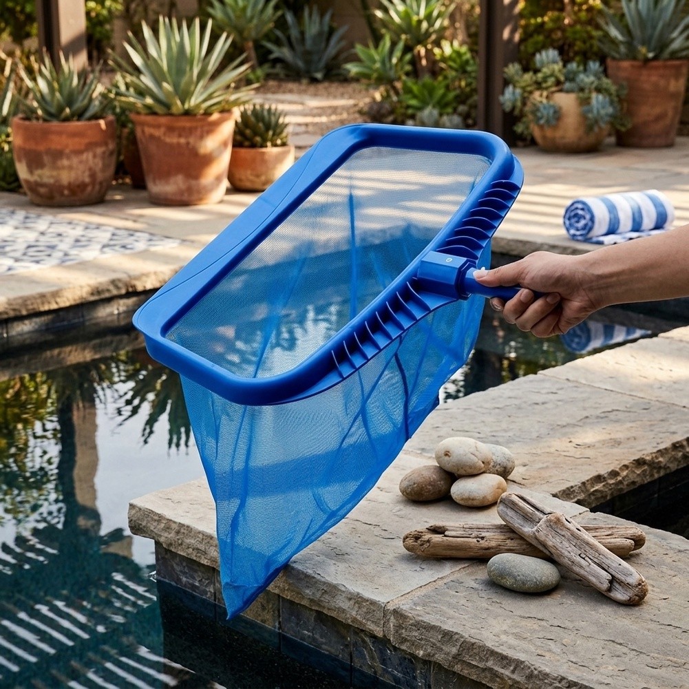 Pool Skimmer Net - مجموعة شبكة احترافية لحمام السباحة مع