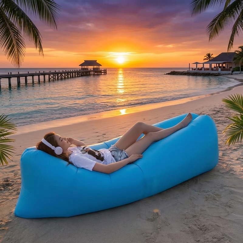 Pool Lounger Inflatable - أريكة هوائية محمولة قابلة للنفخ، سريعة