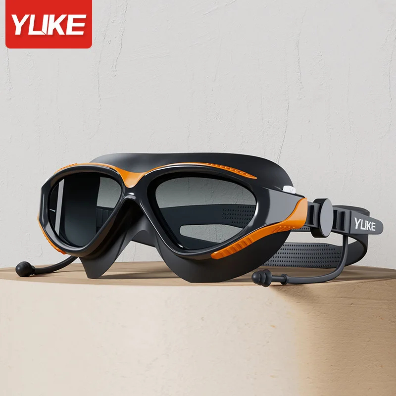 Swim Goggles Anti Fog Uv - نظارات سباحة احترافية كبيرة الحجم مضادة