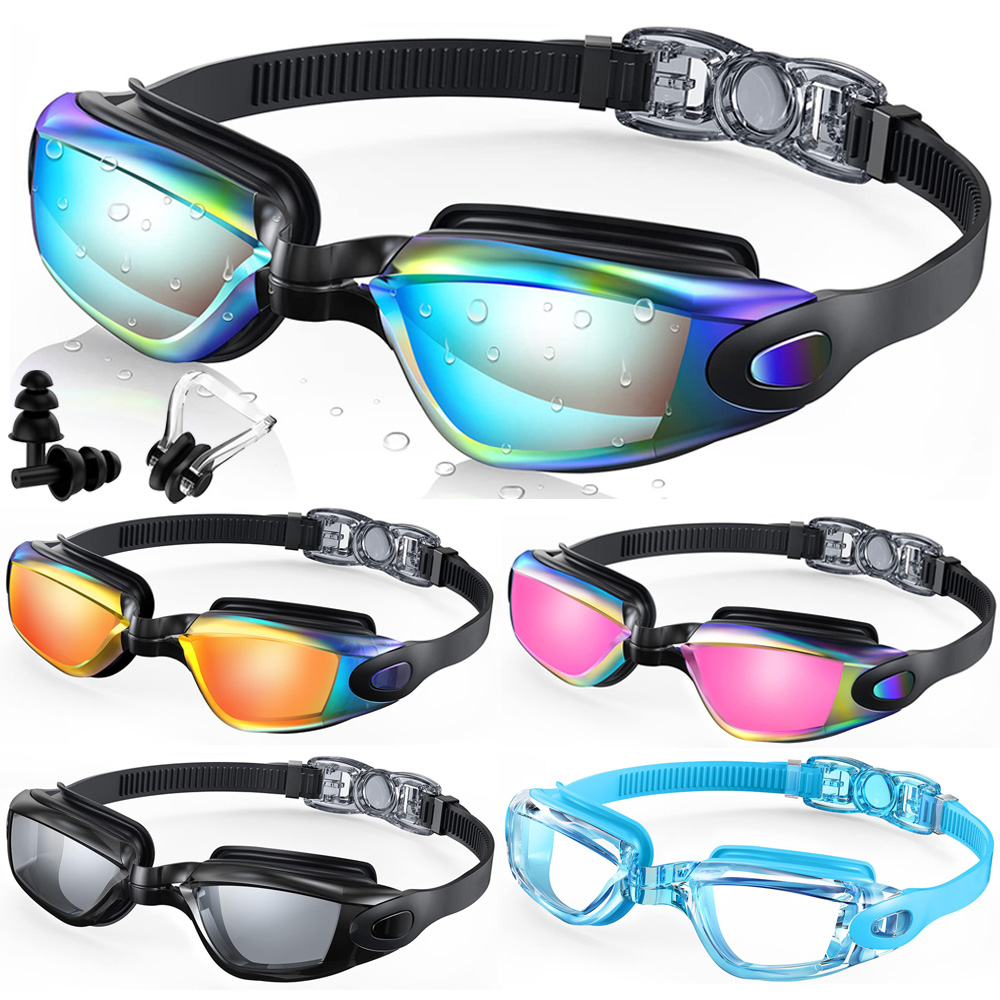 Swim Goggles Anti Fog Uv - نظارات السباحة المهنية مقاوم للماء نظارات