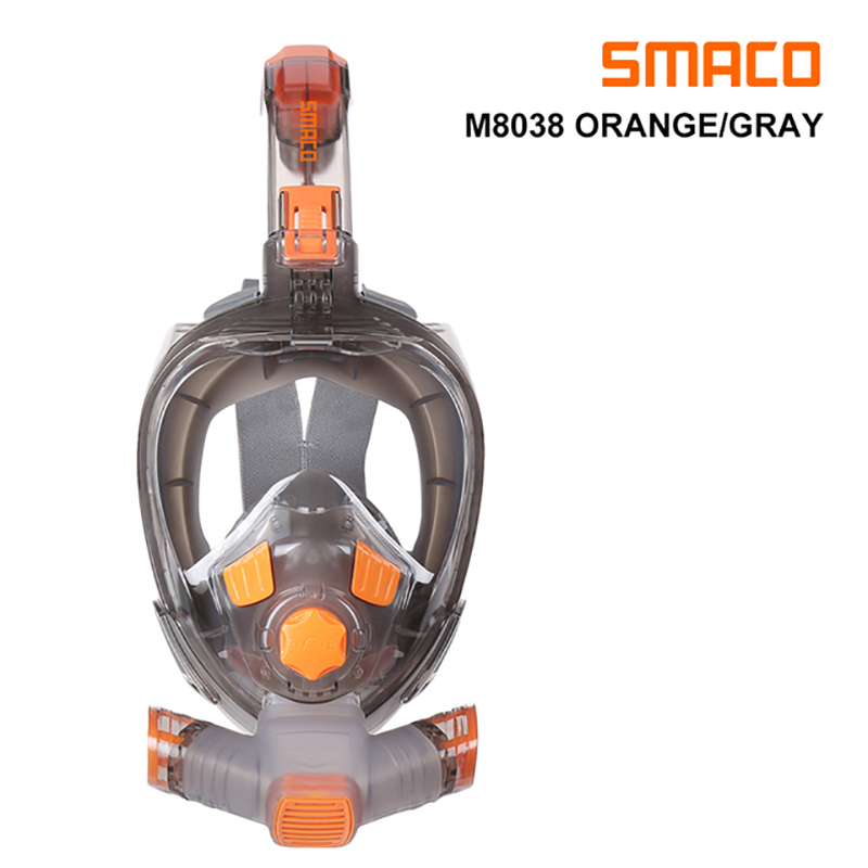 Snorkel Mask Full Face - SMACO-قناع غوص كامل الوجه للكبار ،