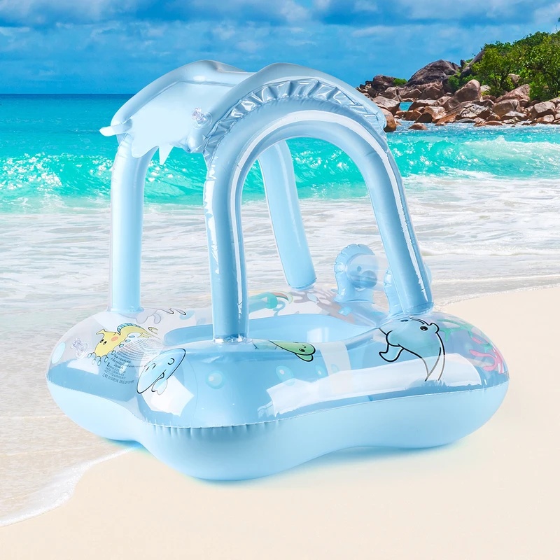 Pool Float Ring Inflatable - عوامة استرخاء قابلة للنفخ مع مظلة