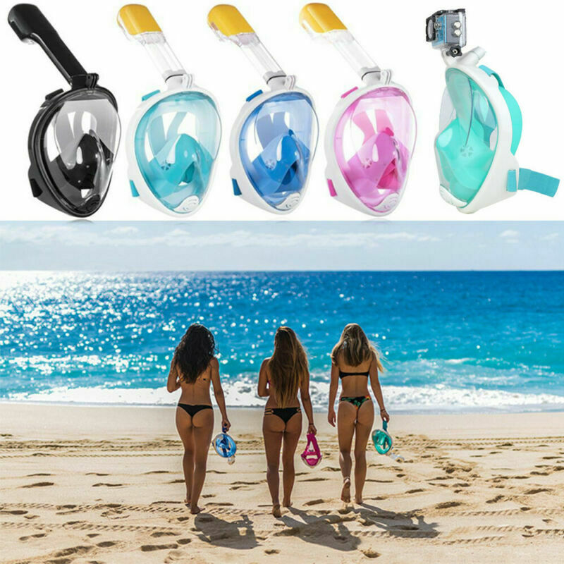 Snorkel Mask Full Face - قناع غوص للأطفال والكبار قناع غطس