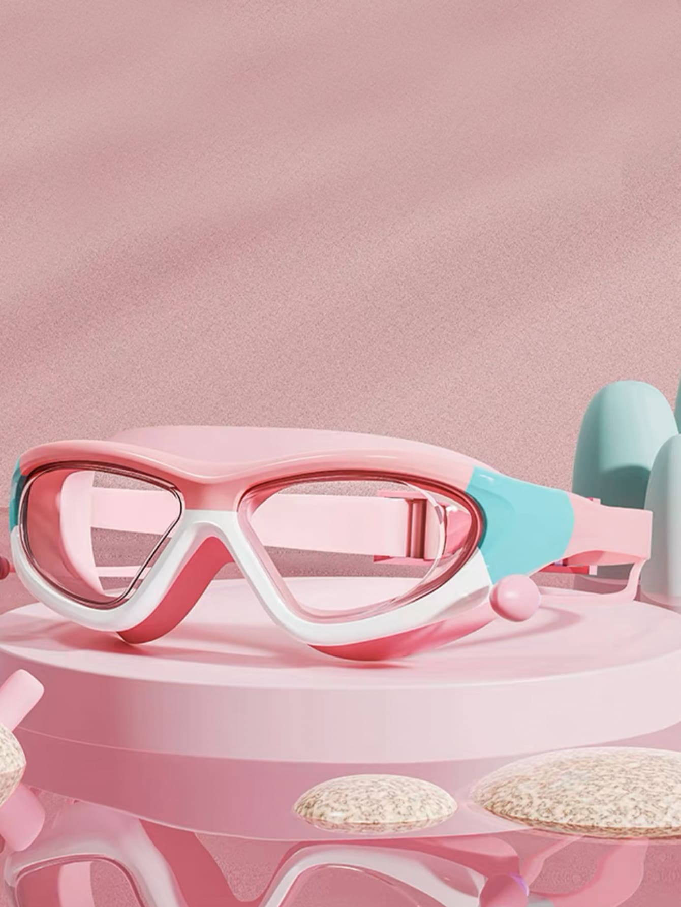 نظارات بإطار كبير للسباحة عالي - مراجعة Swim Goggles Anti Fog Uv وسعره