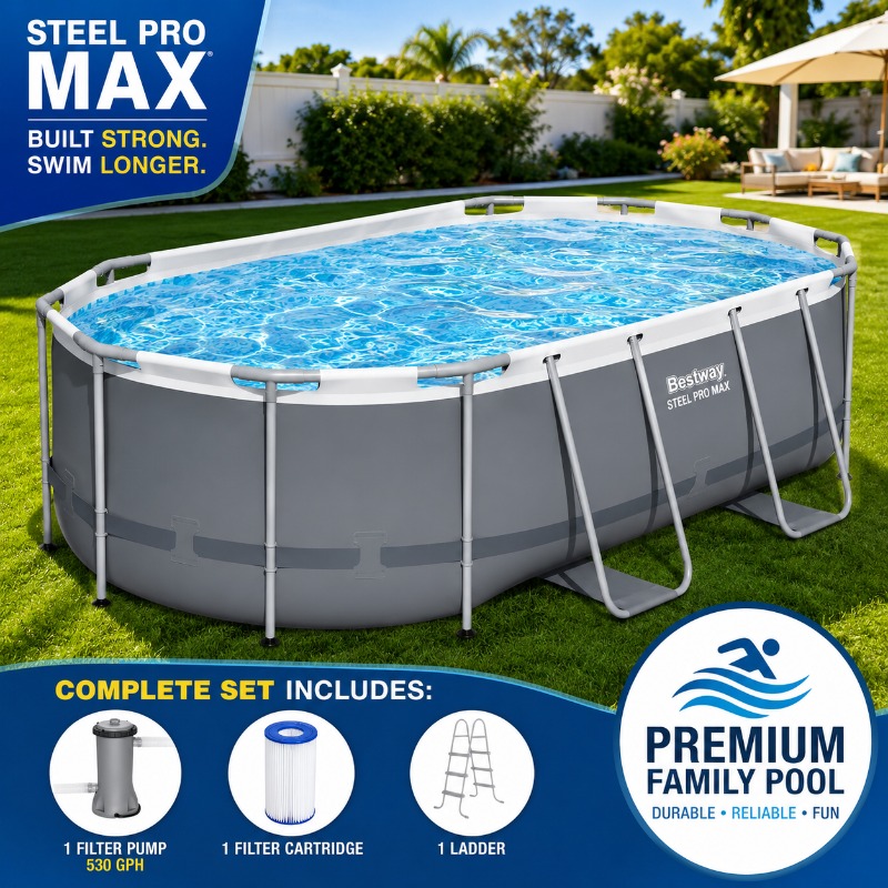 مجموعة حمام سباحة بيست واي ستي - مراجعة Pool Ladder Above Ground وسعره