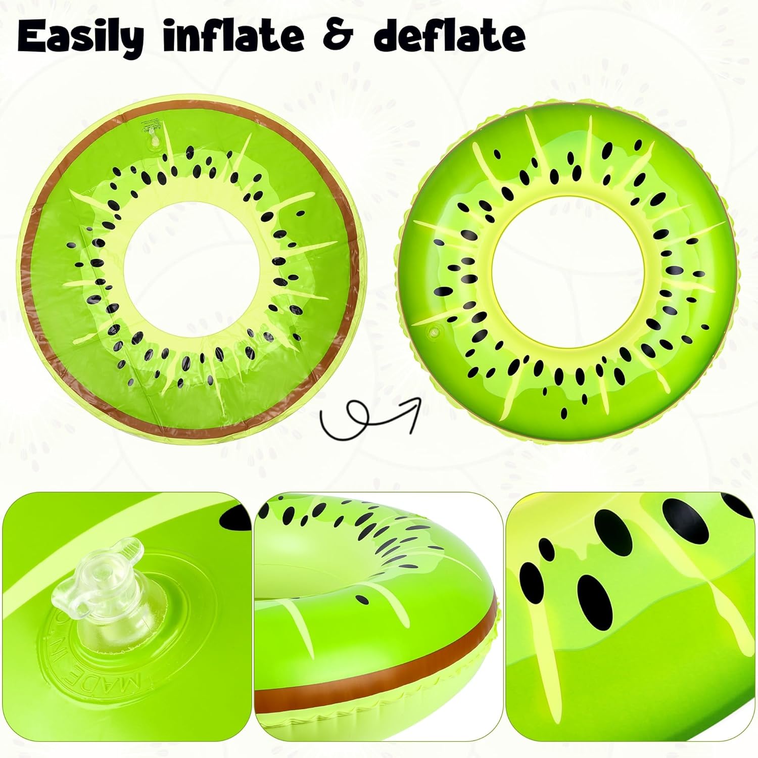 مجموعة من 8 حلقات حمام السباحة - مراجعة Pool Float Ring Inflatable وسعره