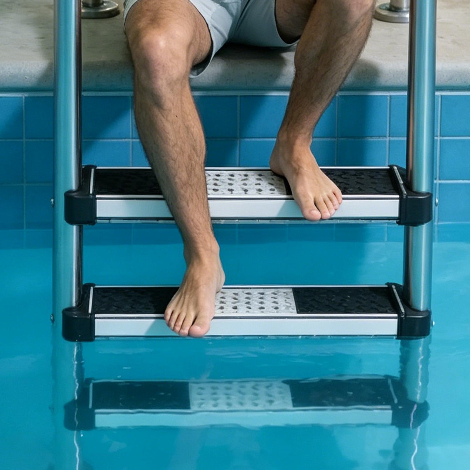 درجات سلم حمام السباحة المدمجة - مراجعة Pool Ladder Above Ground وسعره