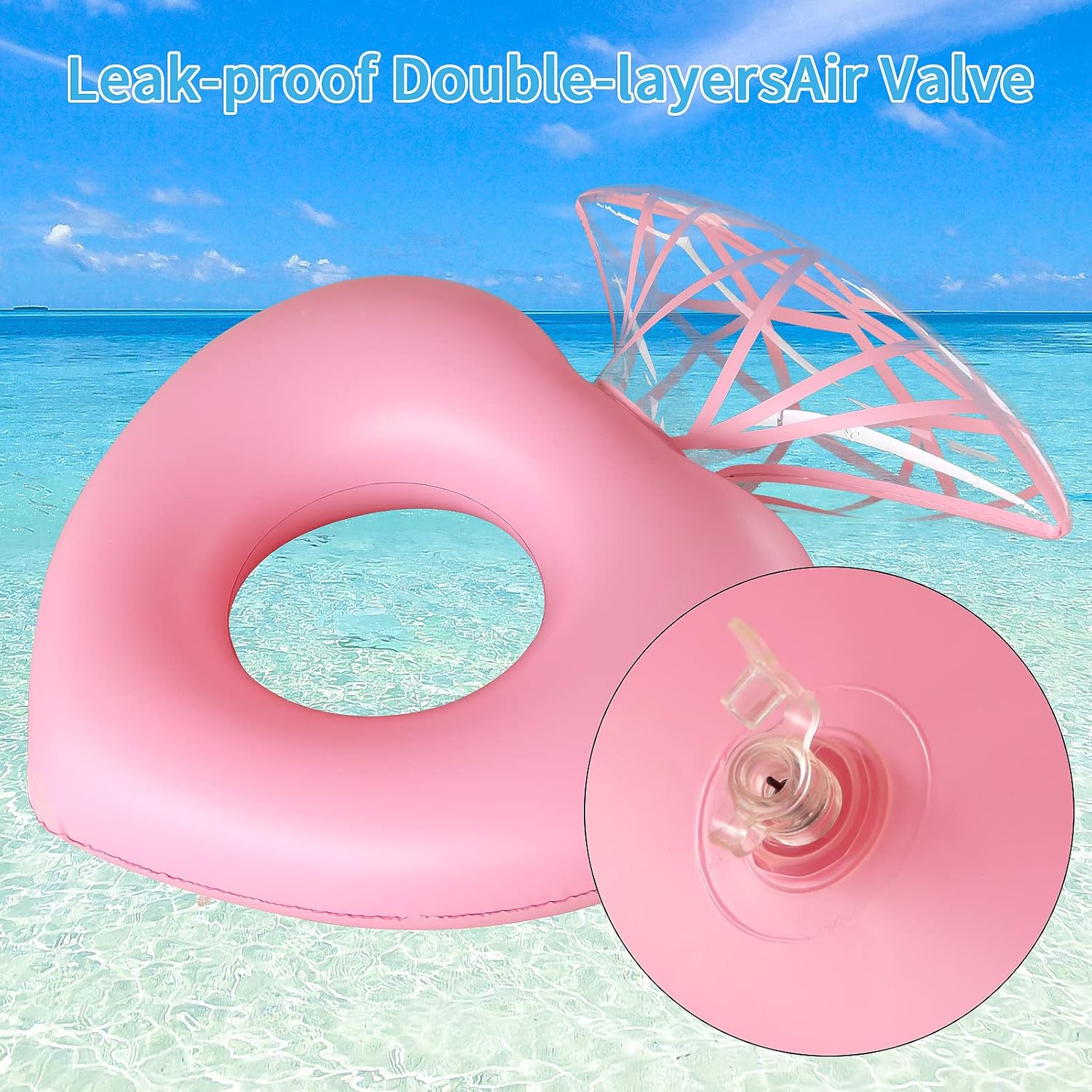 الماس طوافة بلاستيكية للسباحة  - مراجعة Pool Float Ring Inflatable وسعره