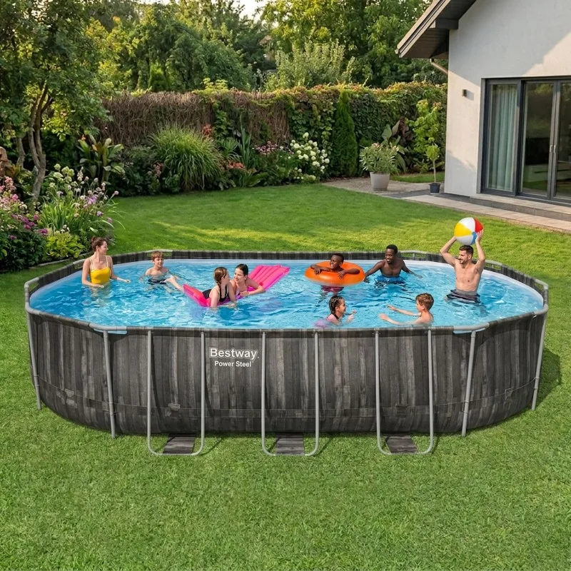 بيستواي باور ستيل، حوض سباحة ف - مراجعة Pool Ladder Above Ground وسعره