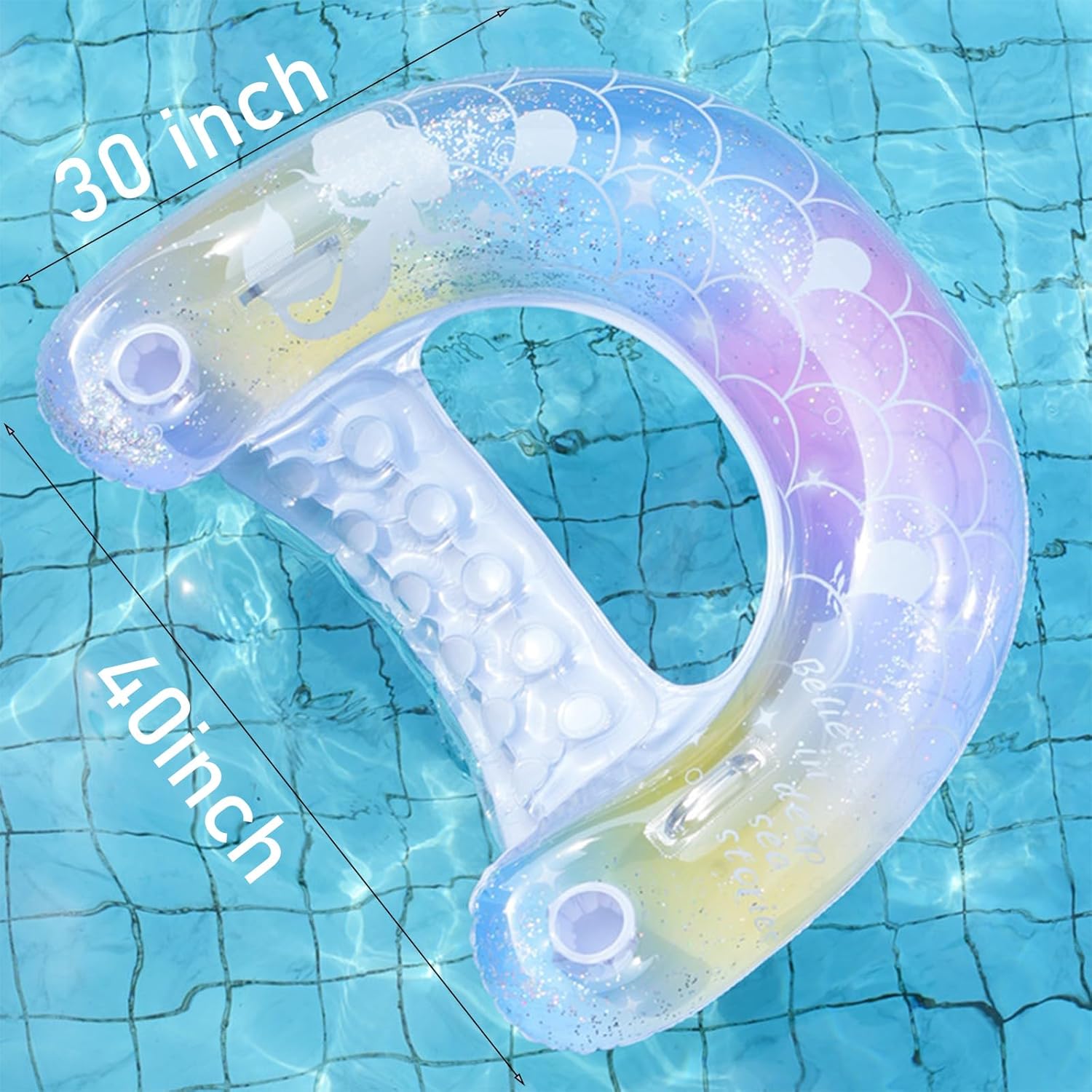 2 قطعة حورية البحر بركة يطفو-3 - مراجعة Pool Float Ring Inflatable وسعره