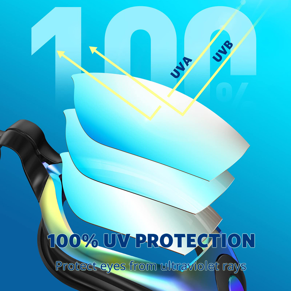 نظارات السباحة المهنية مقاوم ل - مراجعة Swim Goggles Anti Fog Uv وسعره