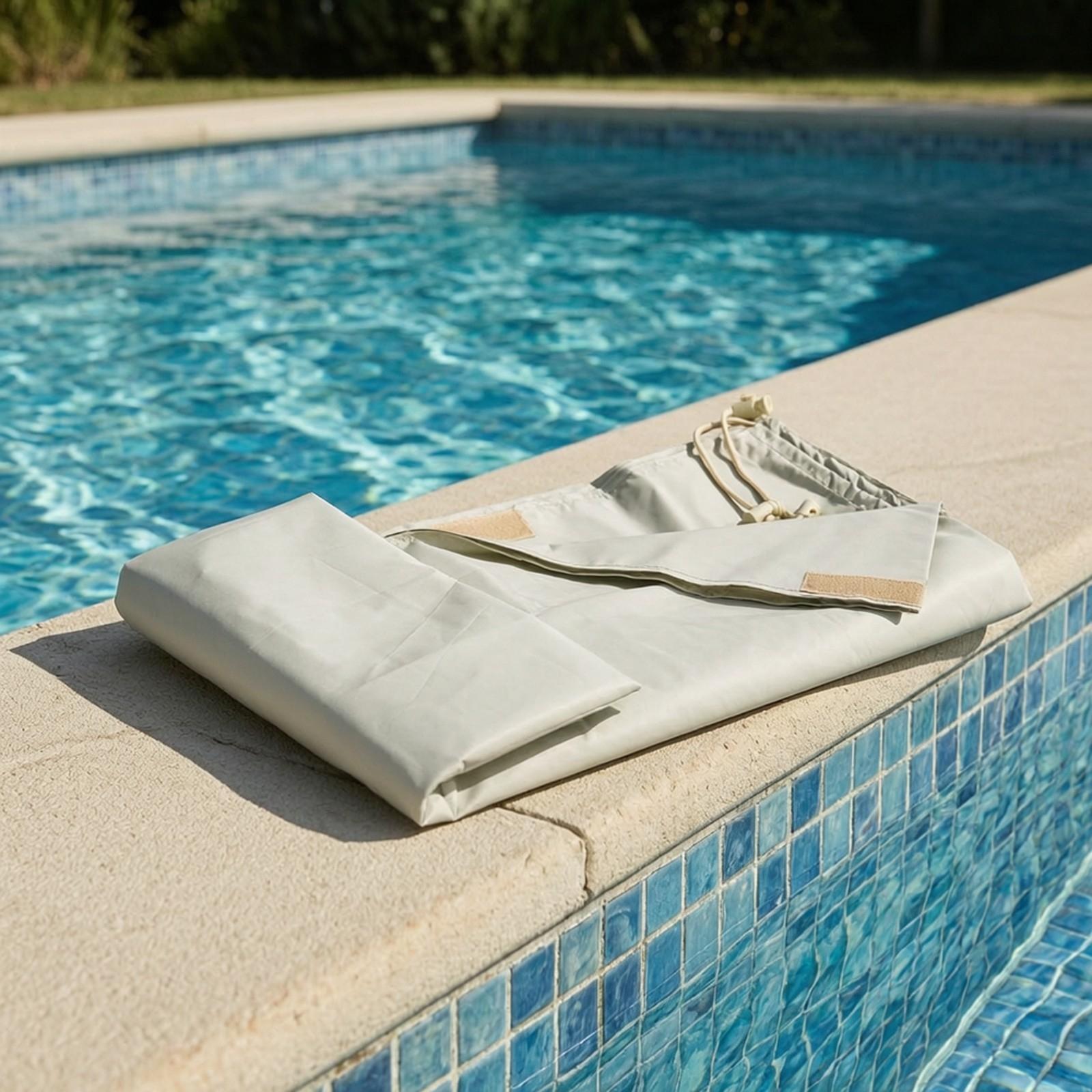 غطاء مستطيل لحماية حوض السباحة - مراجعة Pool Cover Waterproof وسعره