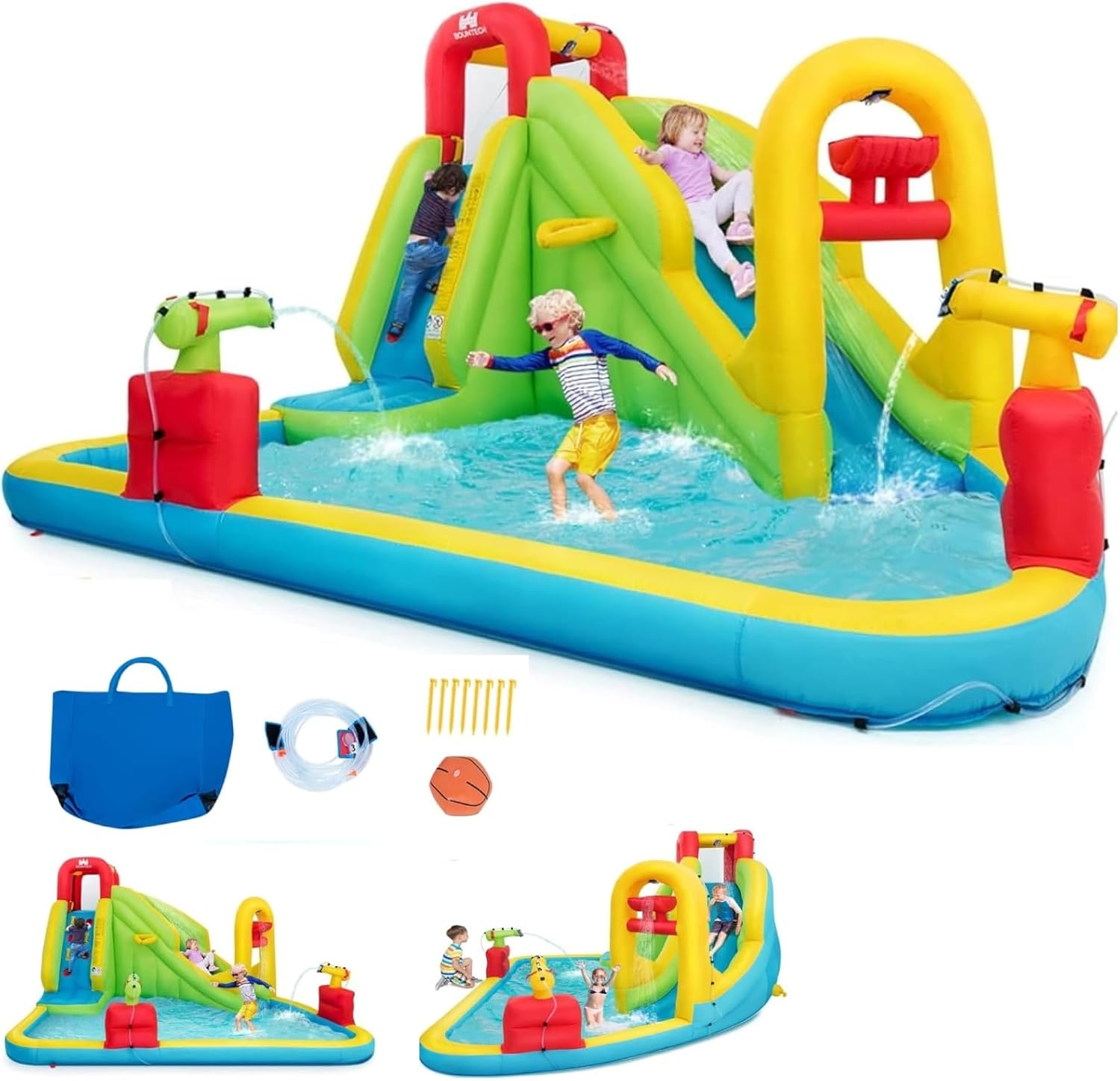 حديقة مائية قابلة للنفخ ضخمة ل - مراجعة Water Slide Inflatable وسعره