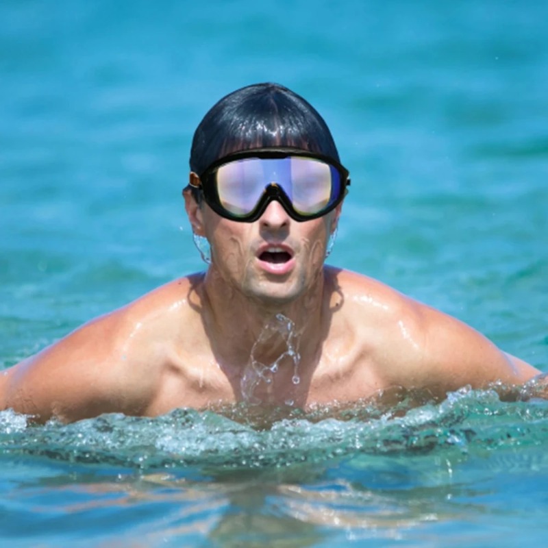 نظارات سباحة بإطار كبير، نظارا - مراجعة Swim Goggles Anti Fog Uv وسعره