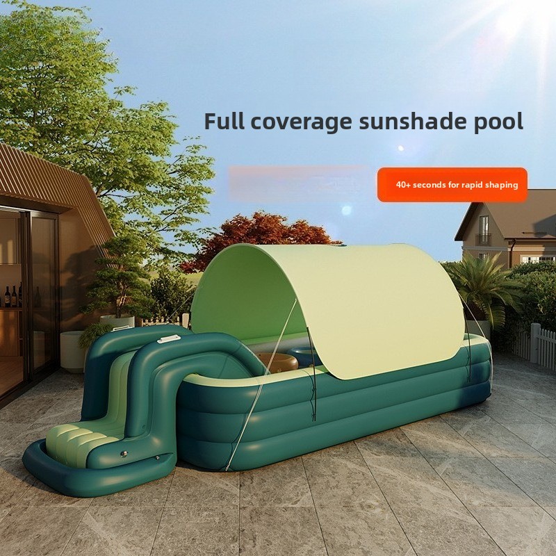 حوض سباحة قابل للنفخ للأطفال م - مراجعة Water Slide Inflatable وسعره