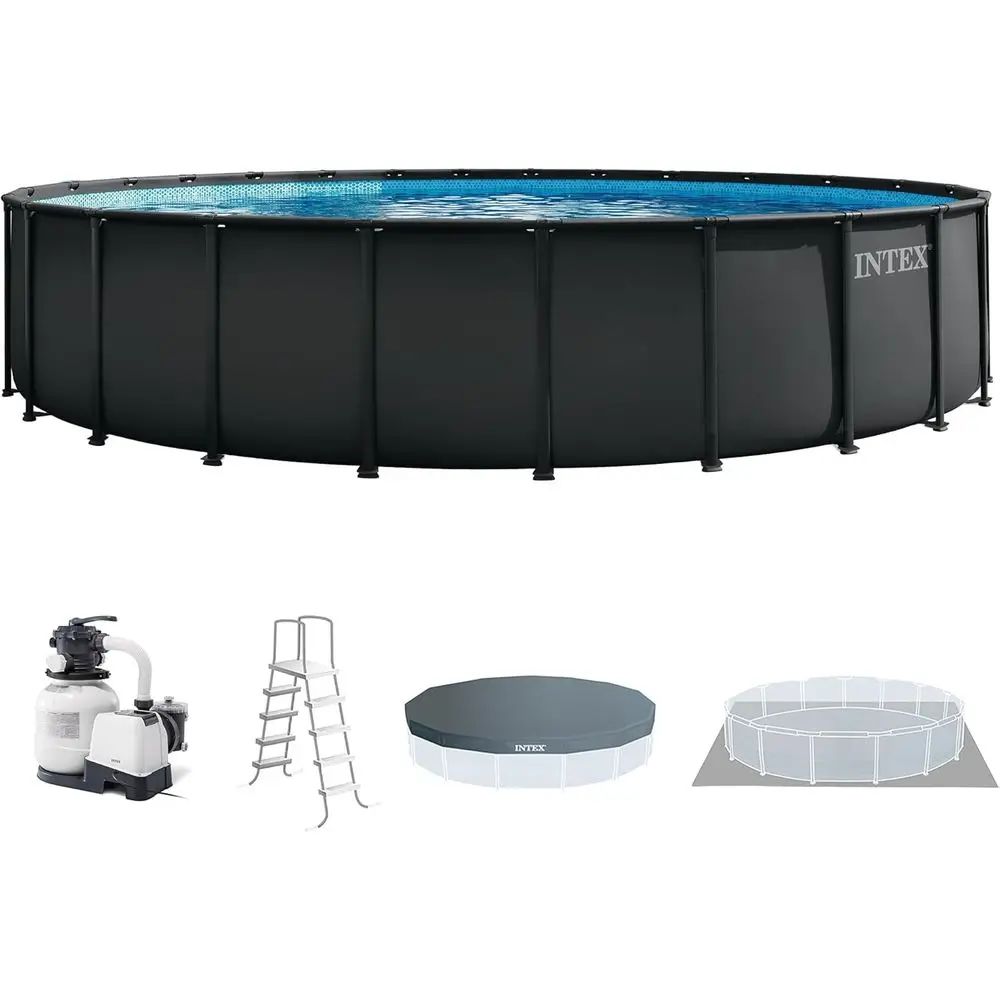 مجموعة حمام سباحة دائري فوق ال - مراجعة Pool Ladder Above Ground وسعره