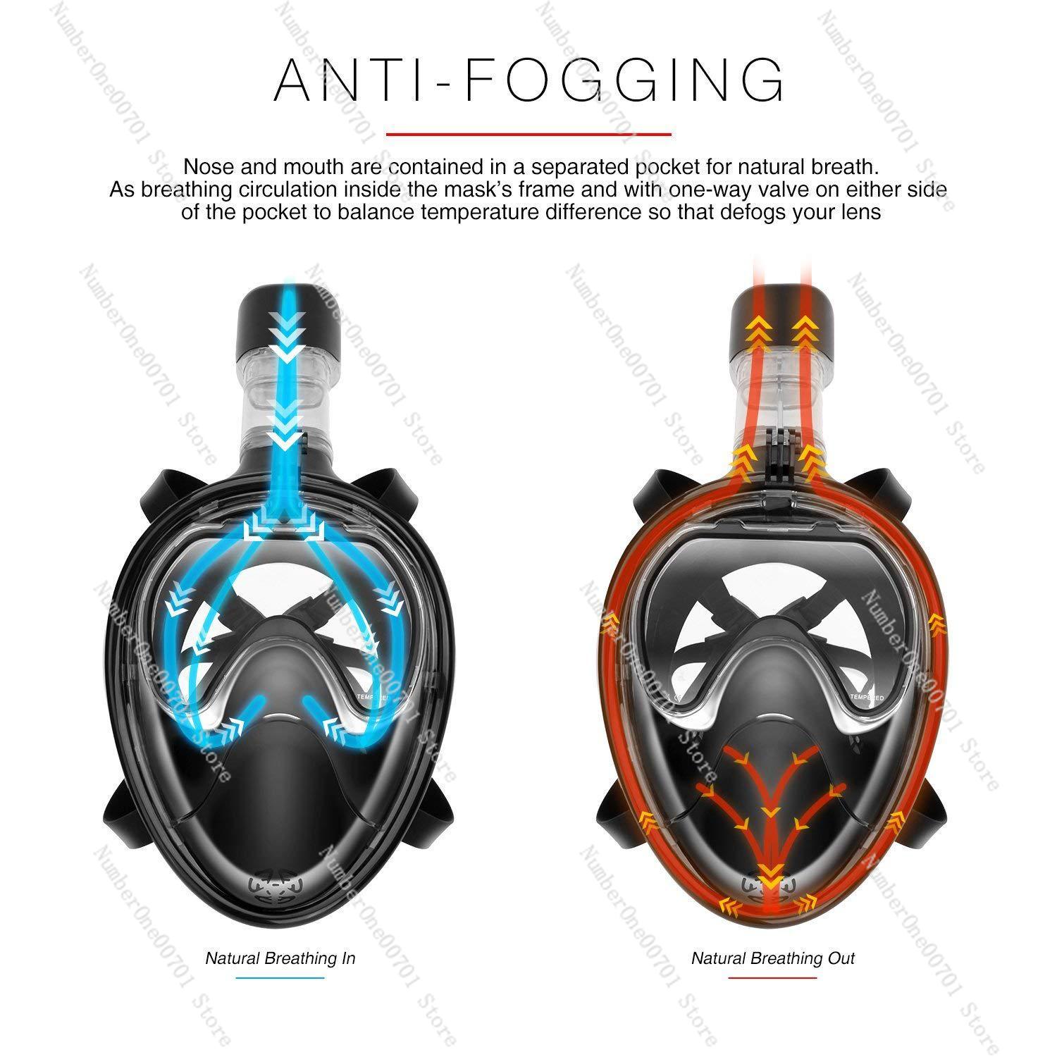 قناع غوص كامل للوجه - قناع غوص - مراجعة Snorkel Mask Full Face وسعره